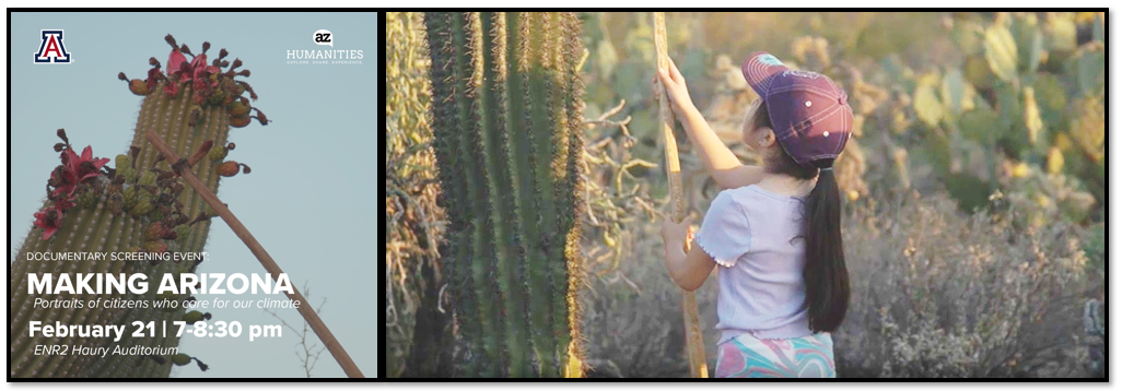 Making Arizona screening info and girl picking prickly pears