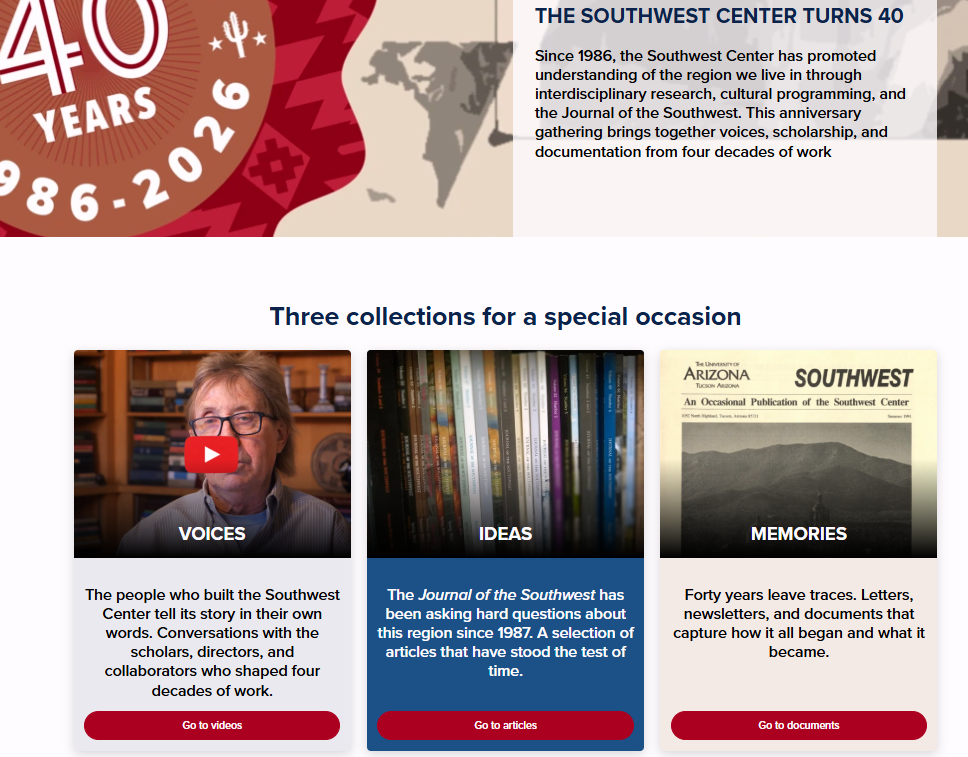Celebrating 40 years of the Southwest Center