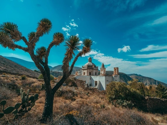 real de catorce from far away