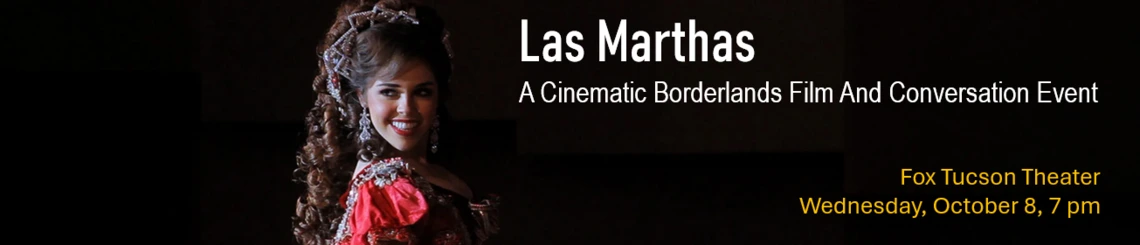 Face of the protagonist of Las Marthas over a dark background