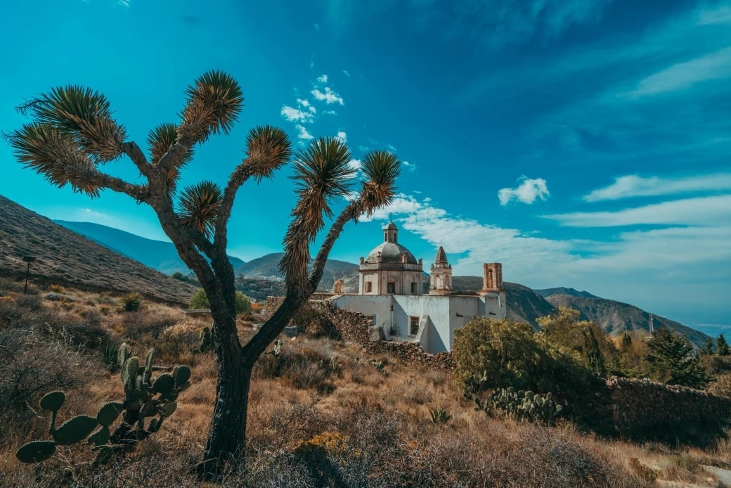 real de catorce from far away