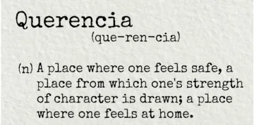 Definition of querencia, from a dictionary