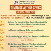 Flyer Tumamoc Author Series 2025-26