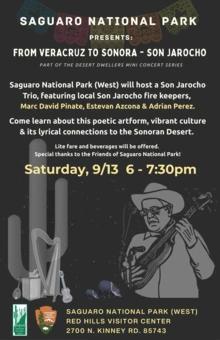 From Veracruz to Sonora Son Jarocho flyer saguaro national park