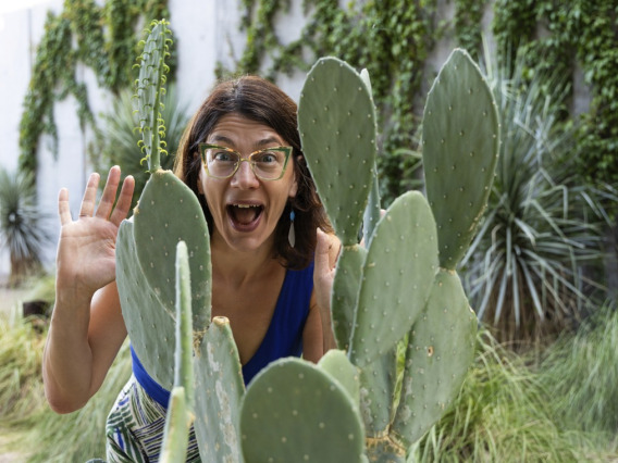 Elise Gornish and nopales